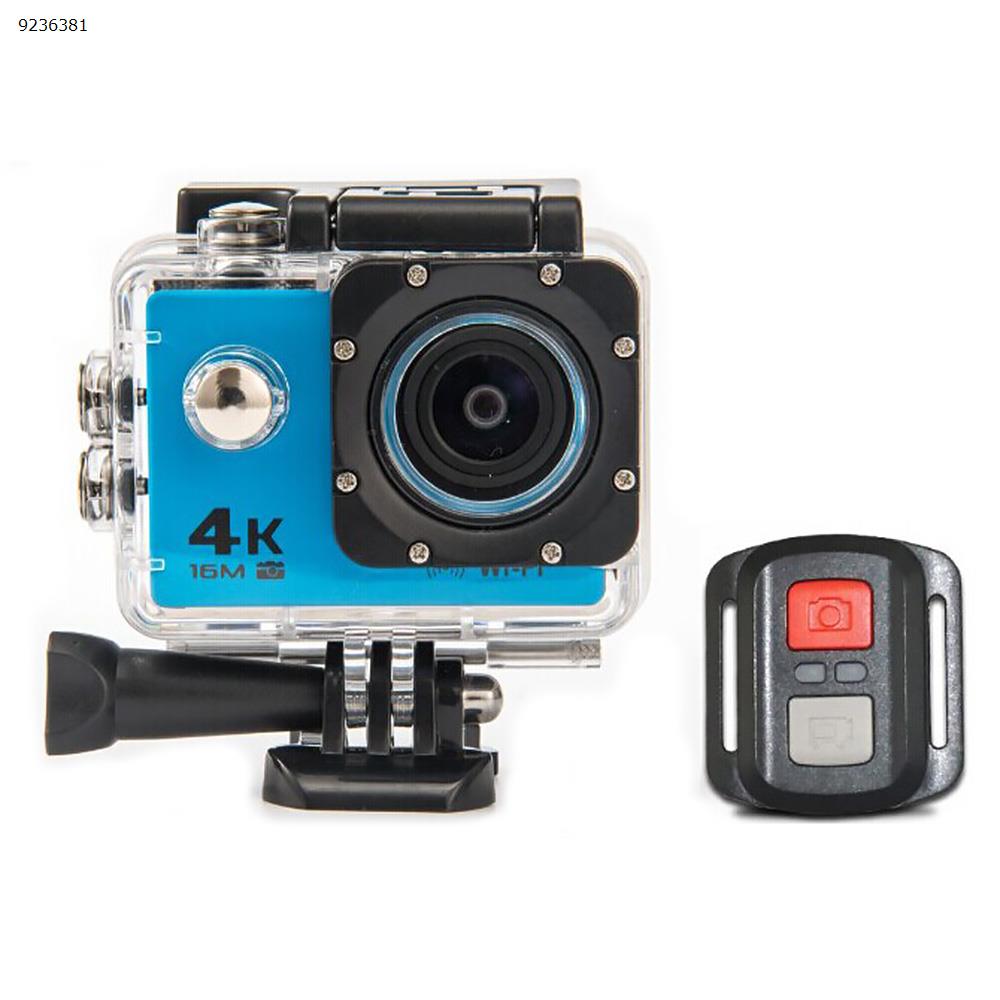 Picture of Action Cameras AT-30R 4K 16MP WiFi 2.4G Wrist Remote Control - 4X Digital Zoom DV - Ultra HD and EIS 30m Underwater Waterproof Camera  Blue