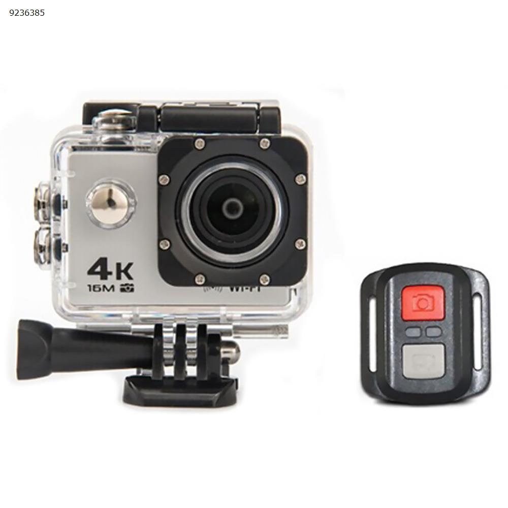 Picture of Action Cameras AT-30R 4K 16MP WiFi 2.4G Wrist Remote Control - 4X Digital Zoom DV - Ultra HD and EIS 30m Underwater Waterproof Camera  Sliver