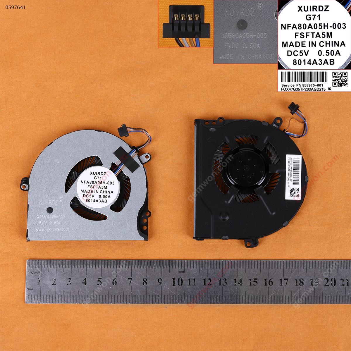 Picture of New Replacement CPU Cooling Fan For HP Pavilion 15-CC 15-cc708tx 15-CC715TX 15-CC710TX TPN-Q191(High copy） N/A Layout