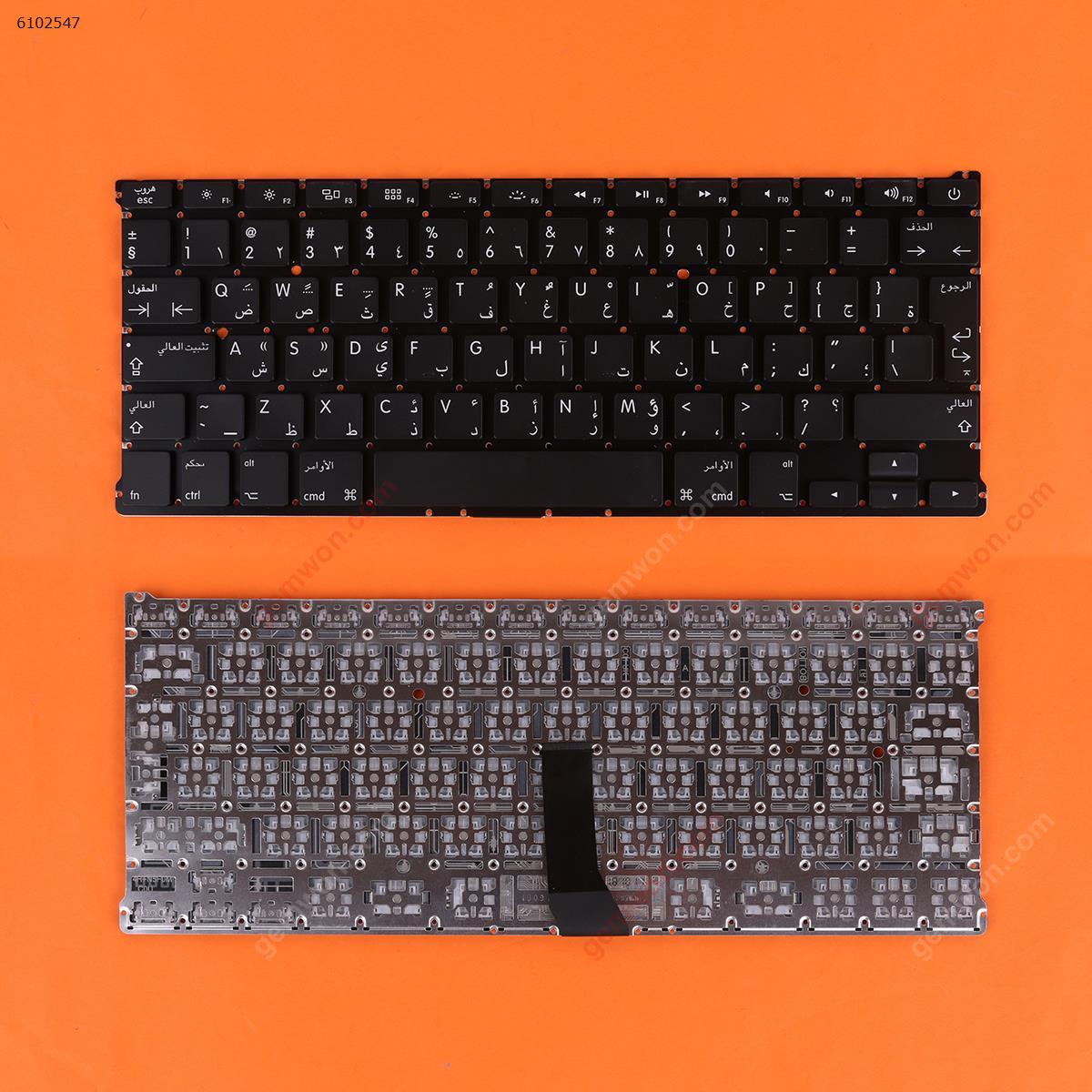 Picture of New Replacement Laptop Keyboard For APPLE Macbook Air   A1369   A1466   A1405   MC965  MC966  MC503  MC504 13" BLACK(without Backlit) AR Layout