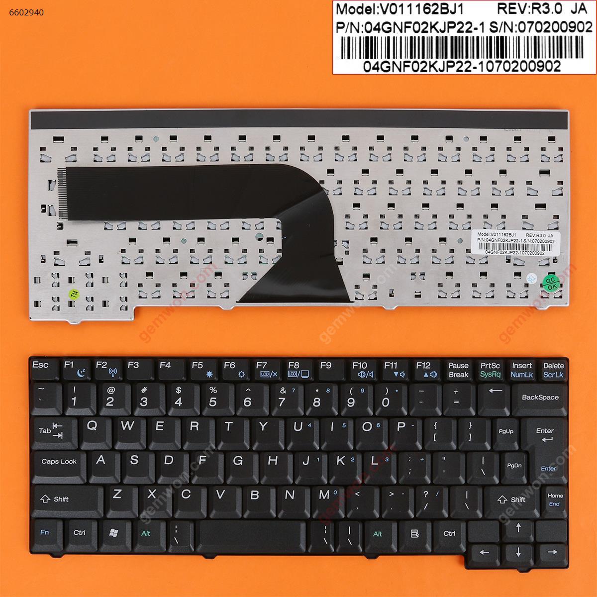 Picture of New Replacement Laptop Keyboard For ASUS Z94 BLACK (Big Enter) US Layout