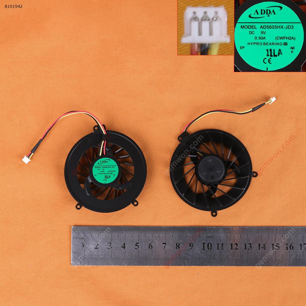Picture of New Replacement CPU Cooling Fan For Fujitsu Siemens Lifebook A530 AH530 ADDA AD5605HX-JD3(Original,version 1) AD5605HX-JD3      AD05605HX09G300   CHA5605CS-OA-FH2 Layout