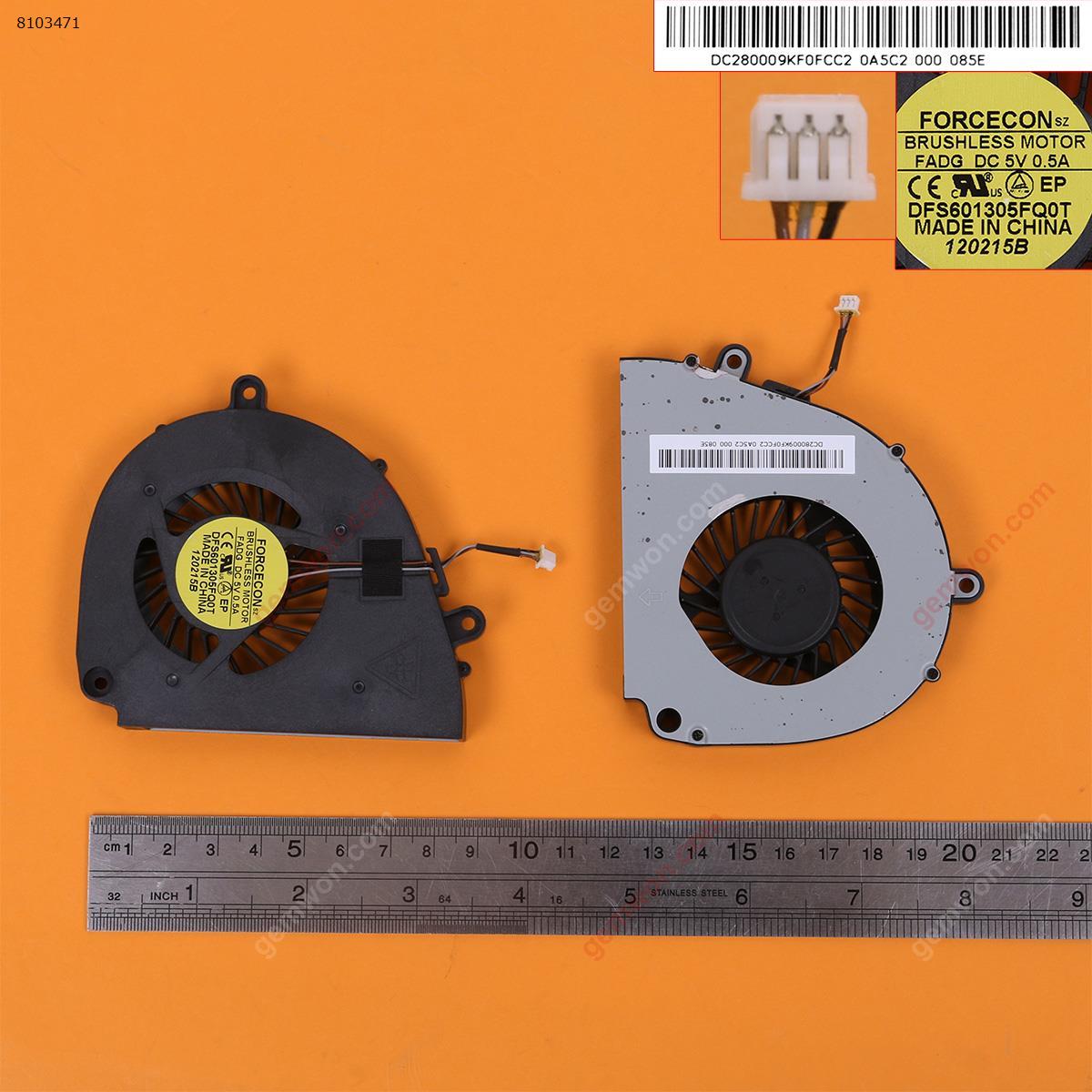 Picture of New Replacement CPU Cooling Fan For Acer Aspire 5750 5755 5350 5750G 5755G P5WEO V3-551 V3-571G E1-531(For Integrated graphics,Version 1,Original，a little flaw) MF60090V1-C190-G99 AB09005HX10G300 DFS601305FQ0T FADG DC280009KF0 Layout