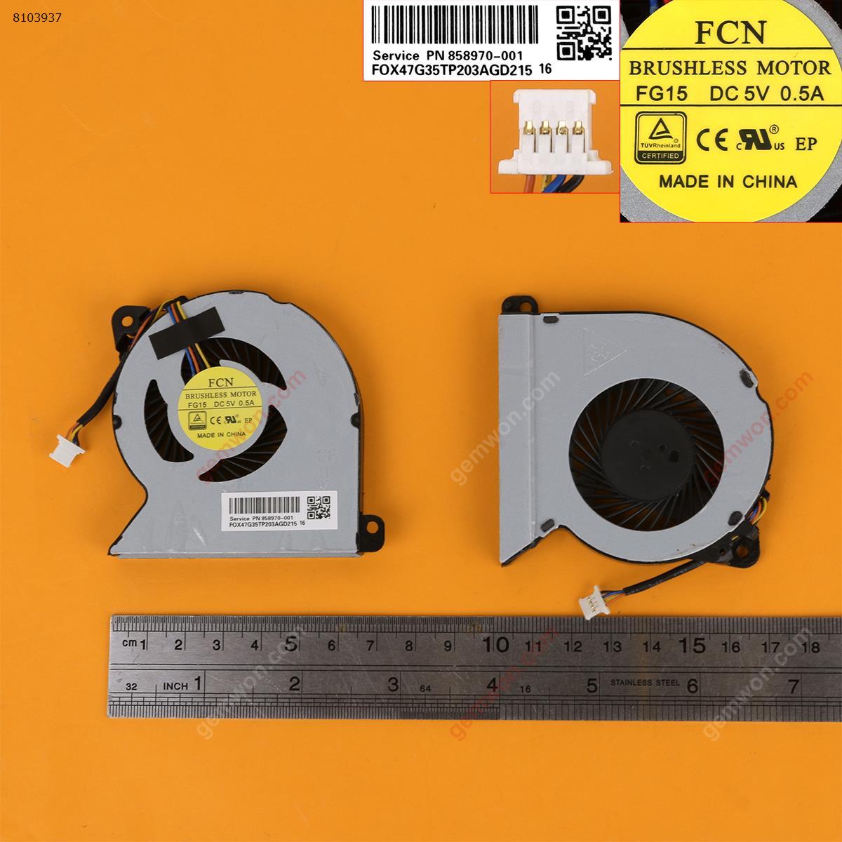 Picture of New Replacement CPU Cooling Fan For HP ProBook 440 445 450 455 470 G2 Series(OEM) N/A Layout
