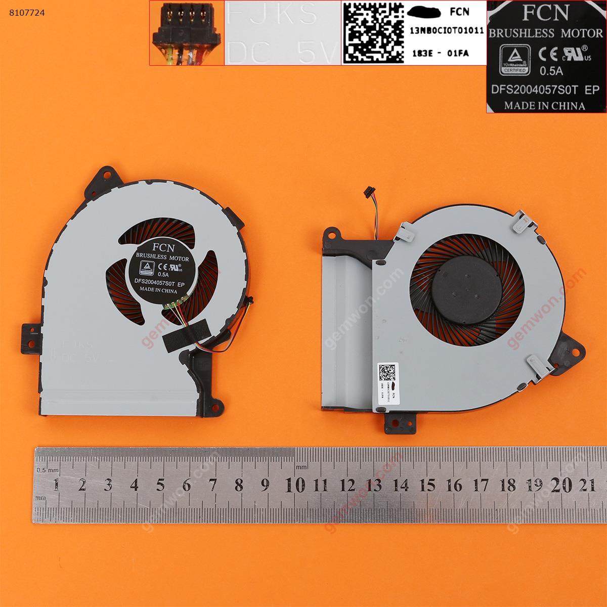 Picture of New Replacement CPU Cooling Fan For ASUS X541 X541JL (For CPU fan,Original,a little flaw) FJDN Layout