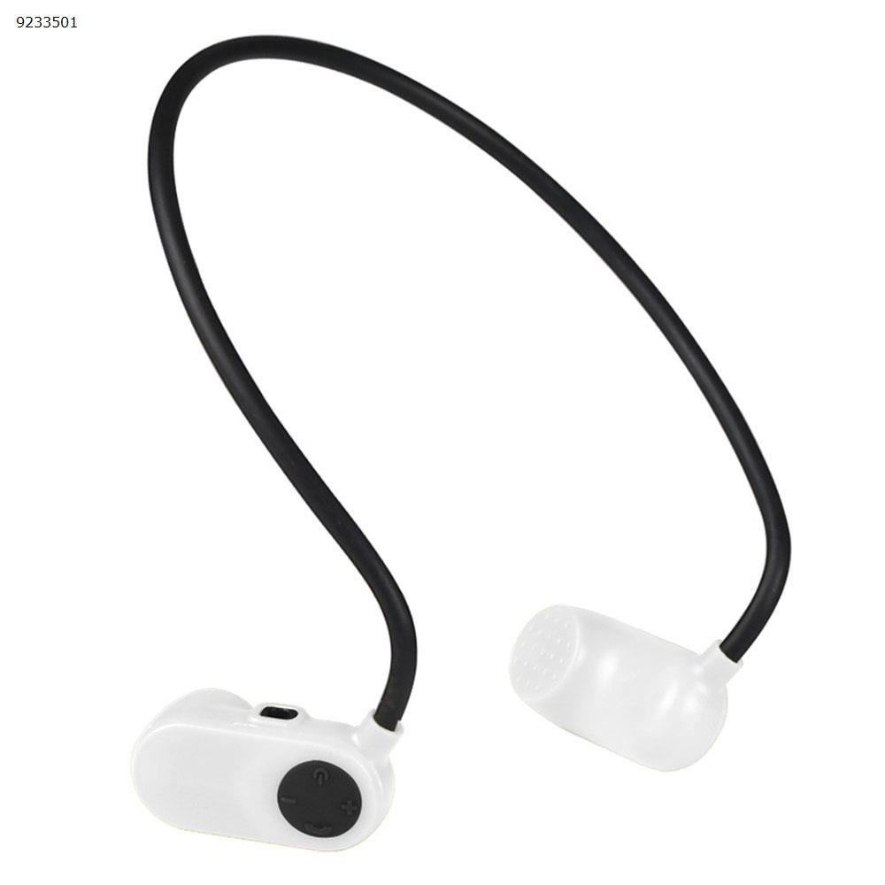 Picture of Head-mounted waterproof MP3 diving does not enter the ear bone conduction outdoor sports swimming MP3 player（White 8G）