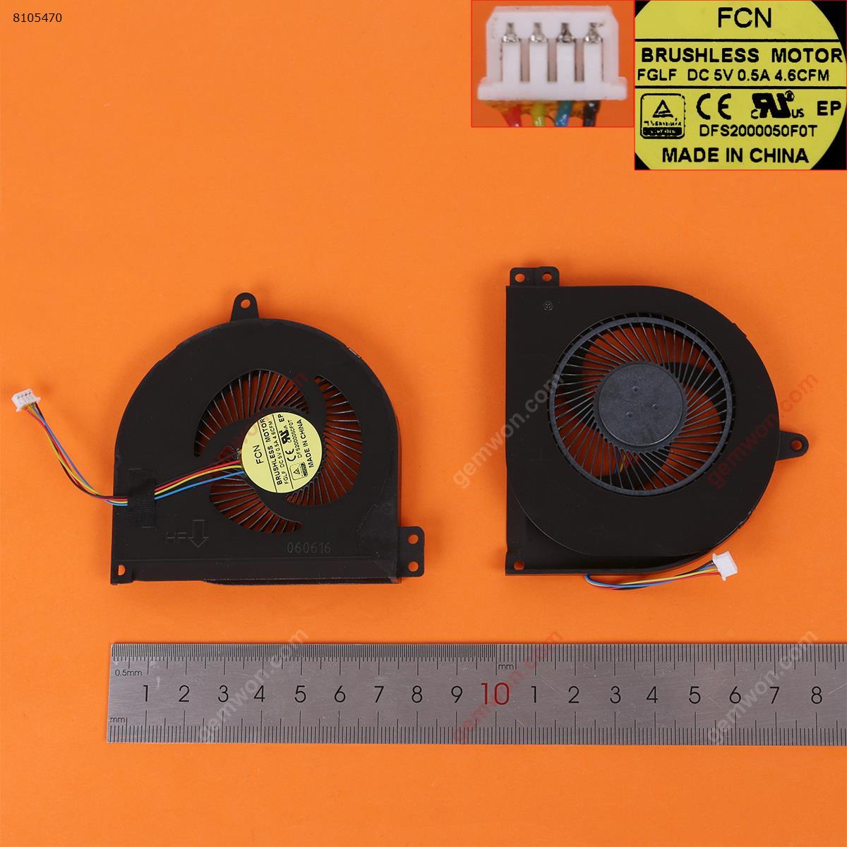 Picture of New Replacement CPU Cooling Fan For DELL Latitude E5470，EG50060S1-C210-S9A DFS2000050F0T XGYJW ，LA-C631,LA-C632（Version 1 ，Original） EG50060S1-C210-S9A DFS2000050F0T XGYJW Layout