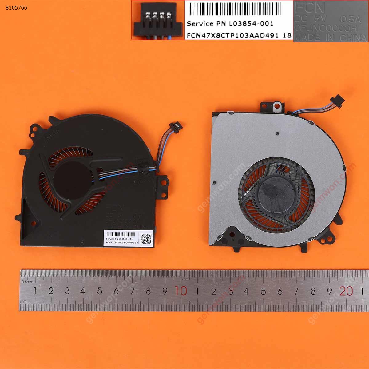 Picture of New Replacement CPU Cooling Fan For New HP Probook 450 455 470 G5 450G5 470G5 CPU Cooling Fan 0FJNC0000H L03854-001,ORG 0FJNC0000H L03854-001 Layout