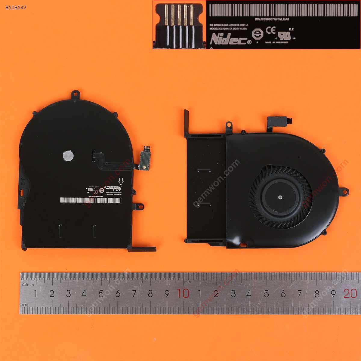 Picture of New Replacement CPU Cooling Fan For Apple MacBook Pro 13 A1502 2013 2014 2015 （High copy） N/A Layout