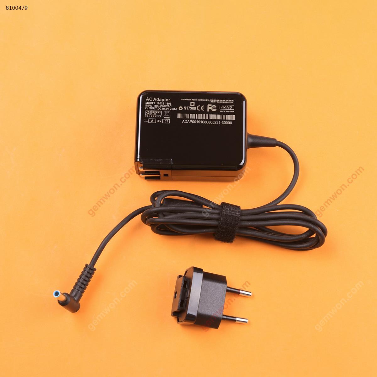 Picture of HP 19.5V 2.31AΦ4.5*3.0MM 45W（Wall Charger Portable Power Adapter）Plug：EU