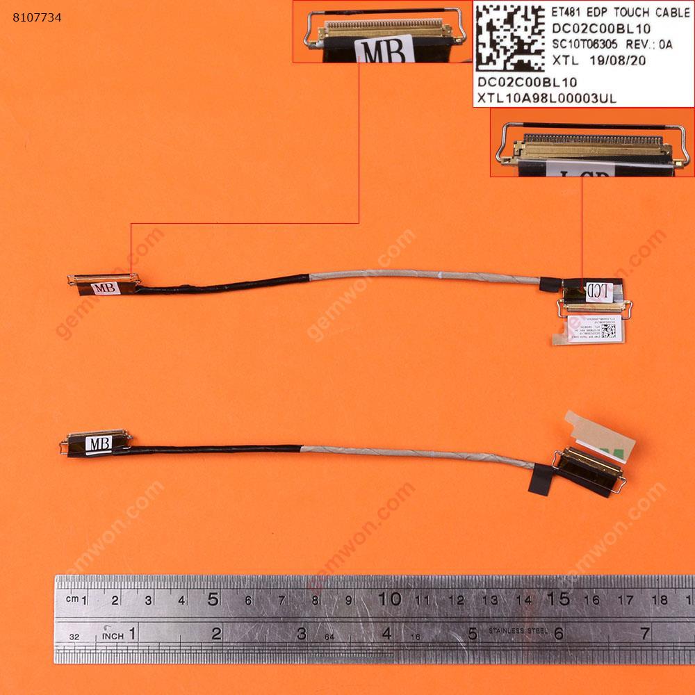 Picture of New LCD Display Screen Cable Replacement  For Thinkpad T480S  With Touch，01YN994 ，ORG