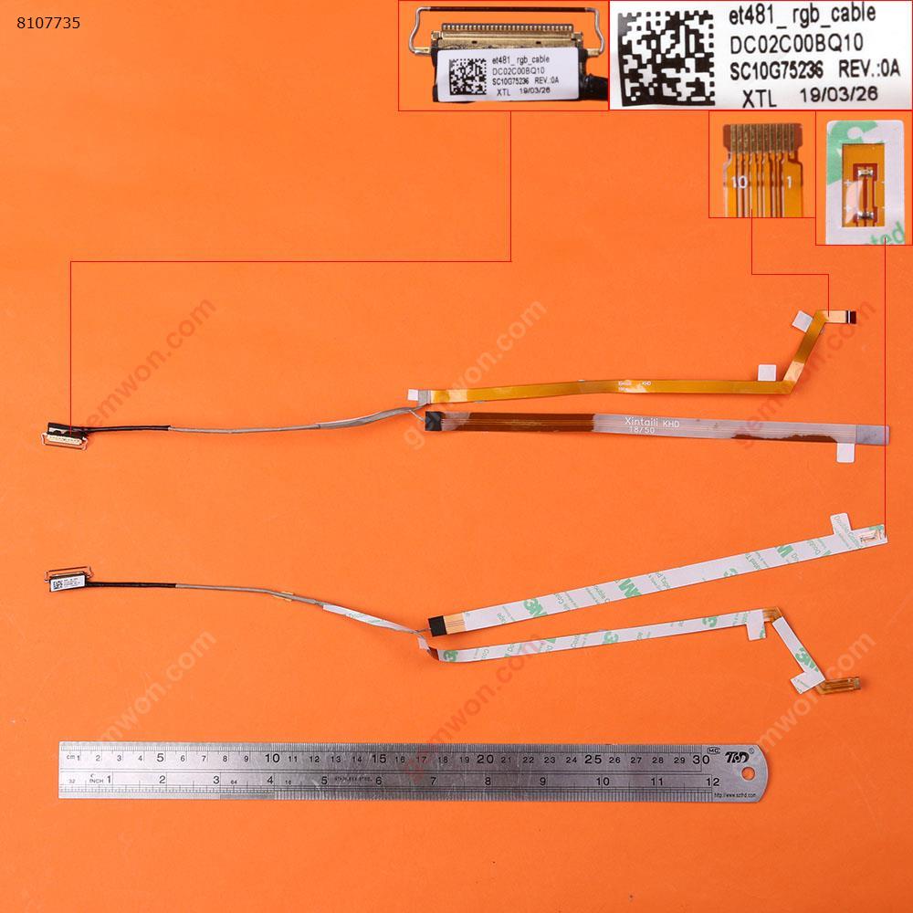 Picture of New LCD Display Screen Cable Replacement  For Thinkpad T480S  With LED Light ，DC02C00BQ10，ORG