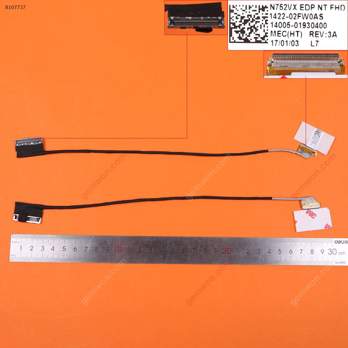 Picture of New LCD Display Screen Cable Replacement  For ASUS N752VX N752 N752V N752VW , 1422-02fw0as,ORG