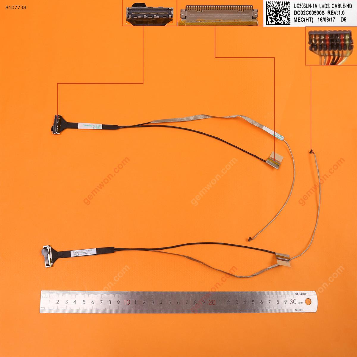 Picture of New LCD Display Screen Cable Replacement  For ASUS U303L UX303Lb UX303LN-1A,30pin High  ,dc02c00900s,ORG