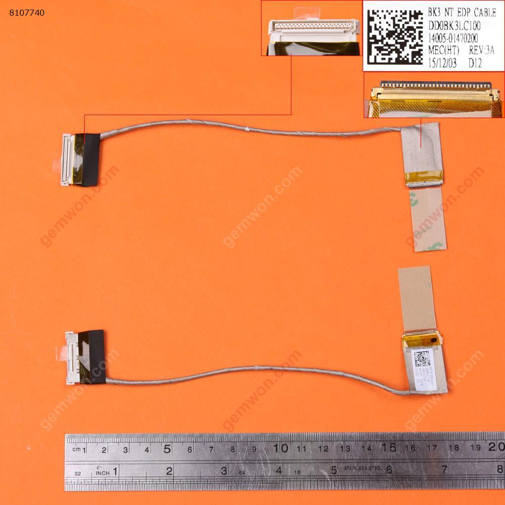 Picture of New LCD Display Screen Cable Replacement  For ASUS  N751 N751JK G771J GL771 GL771JW GL771J ,30pin,ORG
