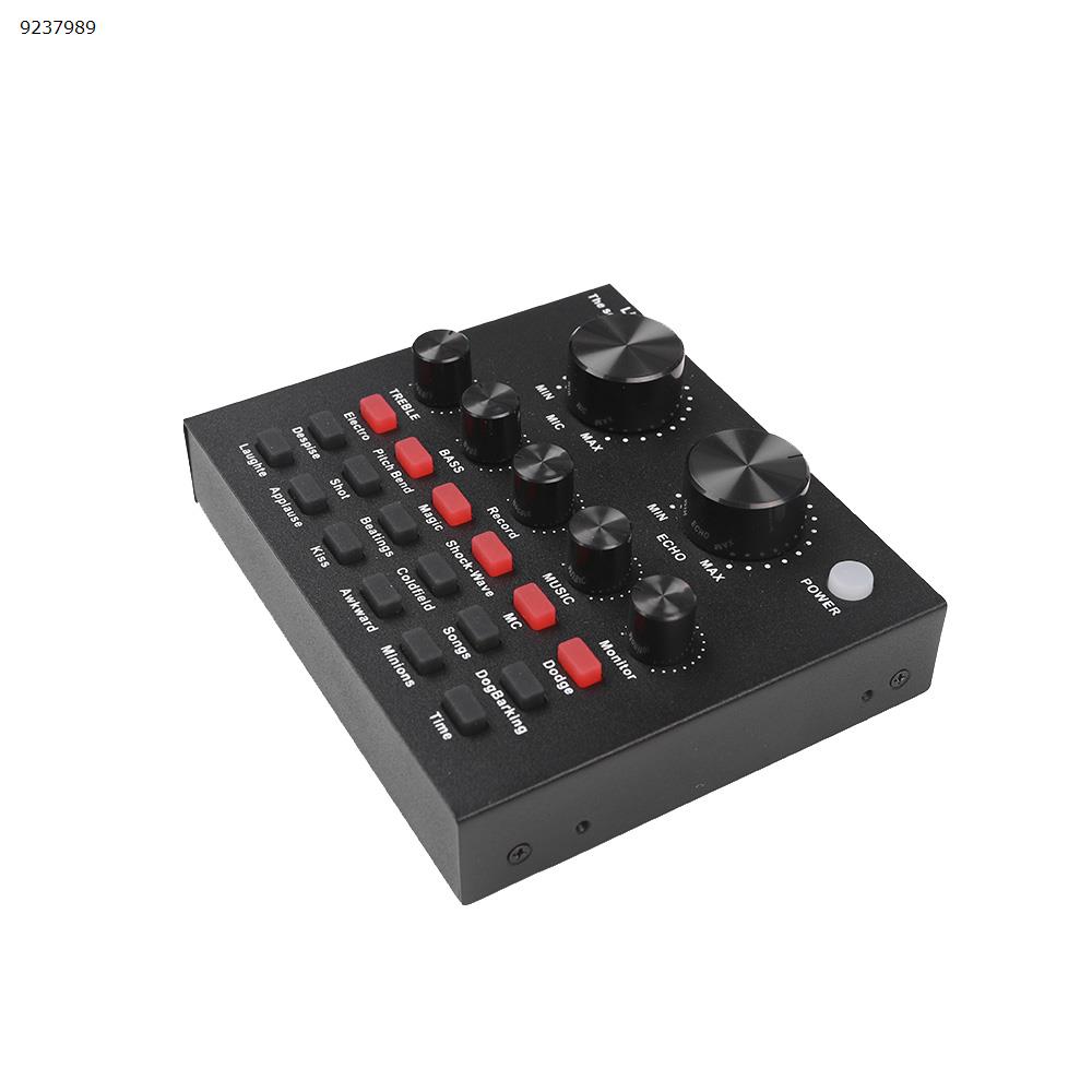 Picture of V8/k song live sound card three mobile phone dual platform simultaneous live sound card