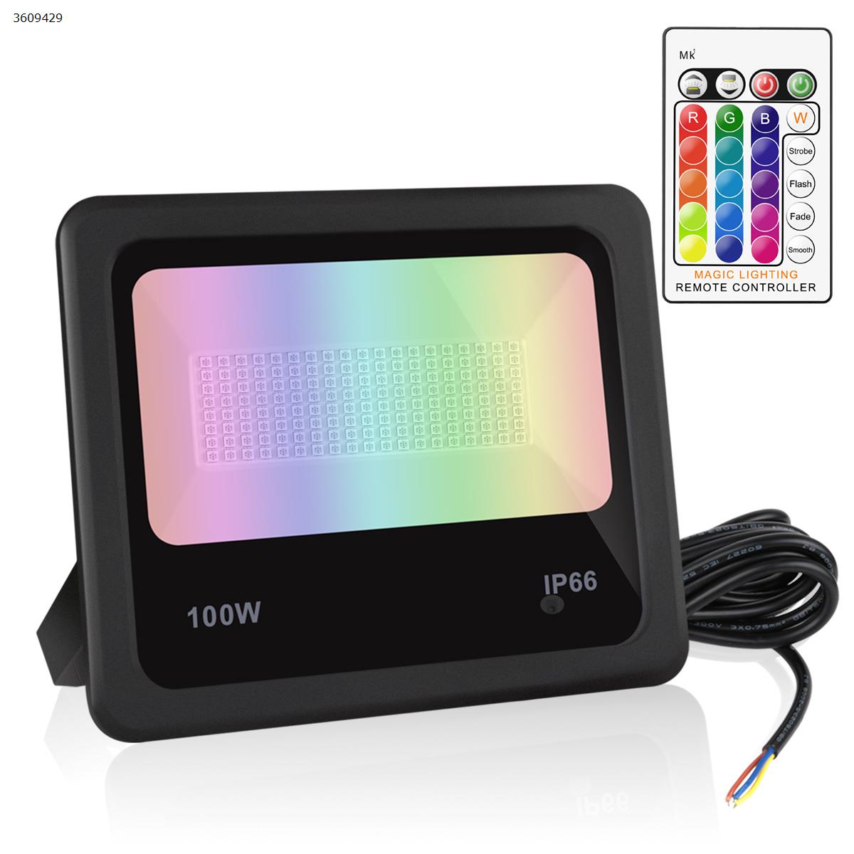 Picture of LED100w colorful RGB remote control color changing floodlights floodlights (Single pack EU)