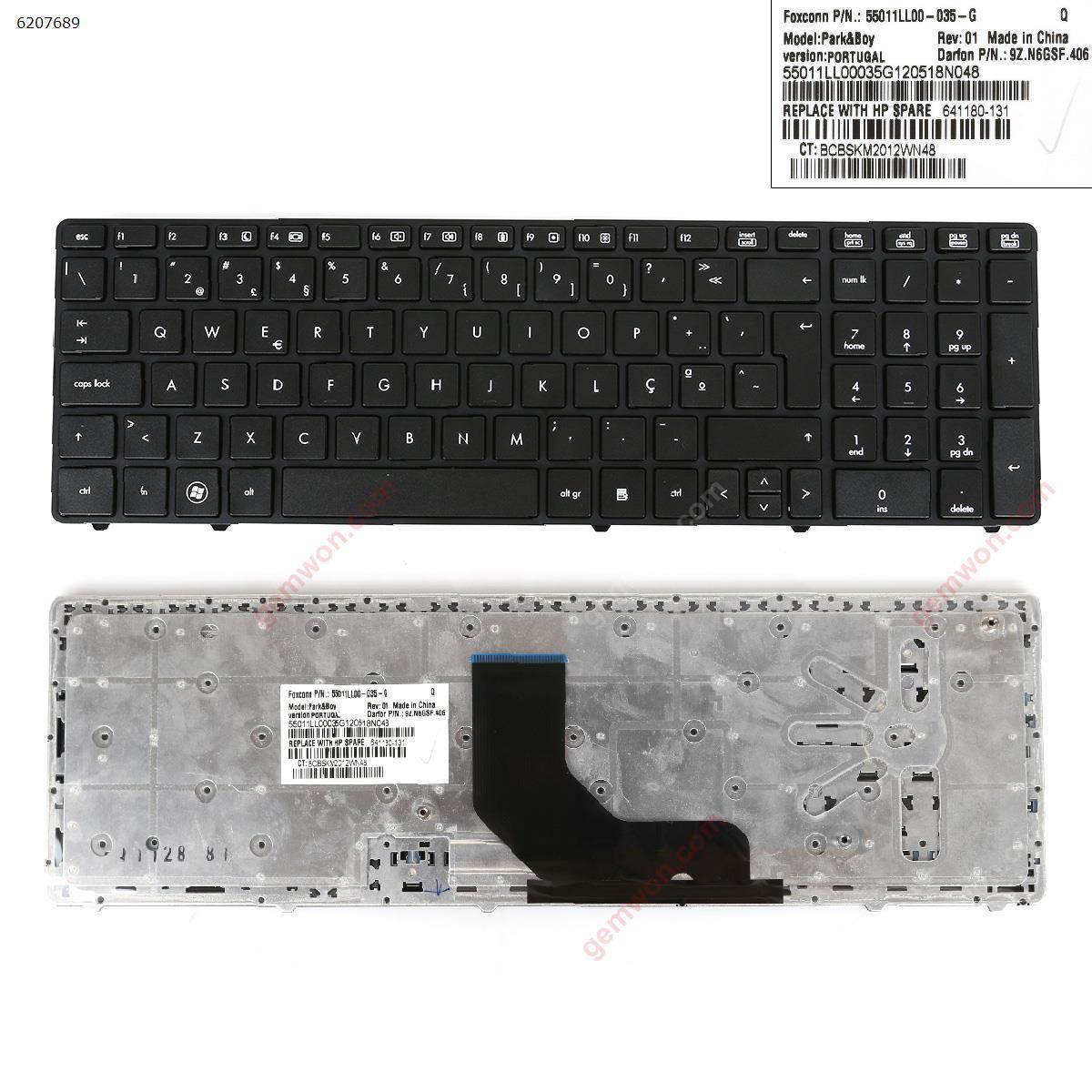 Picture of New Replacement Laptop Keyboard For HP ProBook 6560B/EliteBook 8570P 8560P BLACK FRAME BLACK(Without Point stick) PO Layout