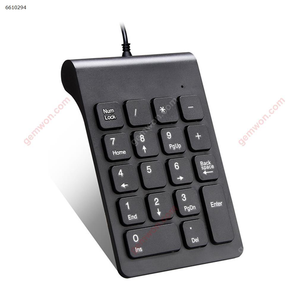 Picture of New Replacement Laptop Keyboard For MLD-268 Black Wired USB Numeric Keypad  Layout