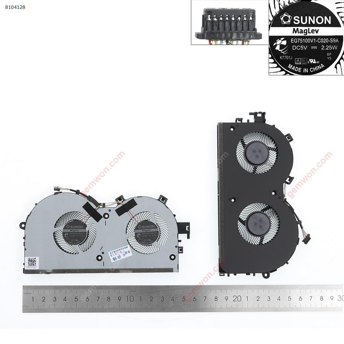 Picture of New Replacement CPU Cooling Fan For Lenovo Y520-15IKBM R720-15IKBN ( 1060Ti Graphics card) DFS551205W00T Layout