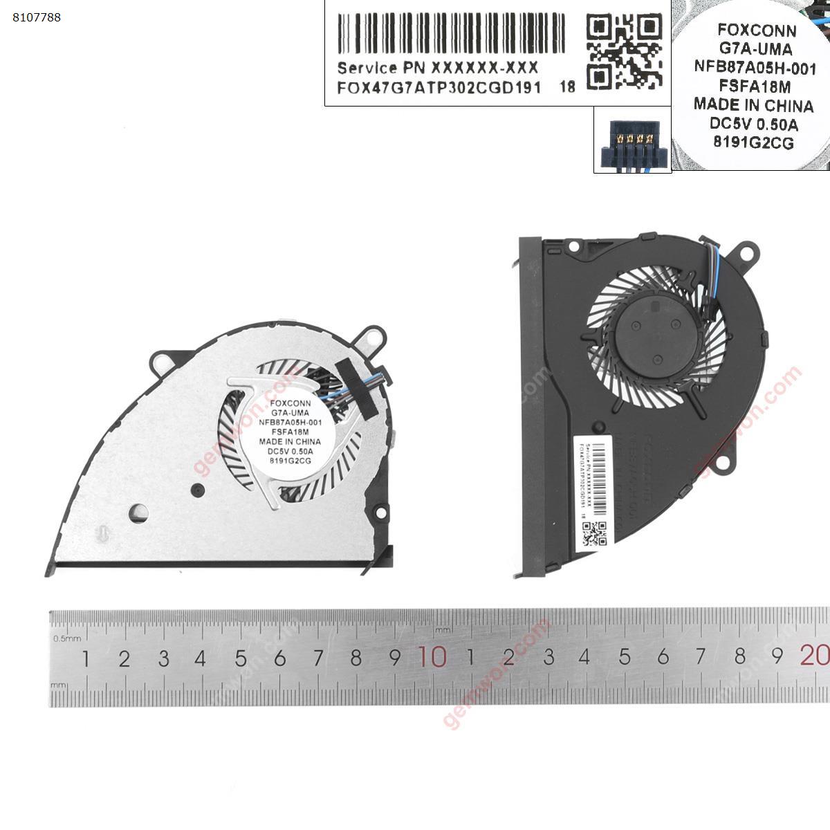 Picture of New Replacement CPU Cooling Fan For HP Pavilion 14-ce1004tx/1005tx/1006tx For Integrated graphics (Original) L19160-001 L26368-001 NS85B00-17K17 Layout