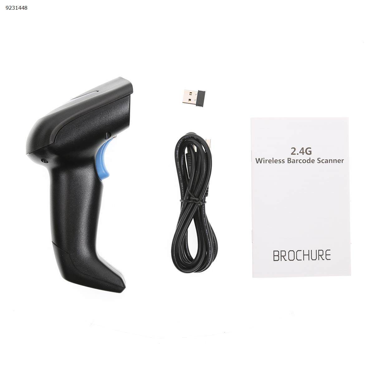 Picture of MJ-4000 QR code scanner Courier supermarket cash register barcode wireless scanner（Black）