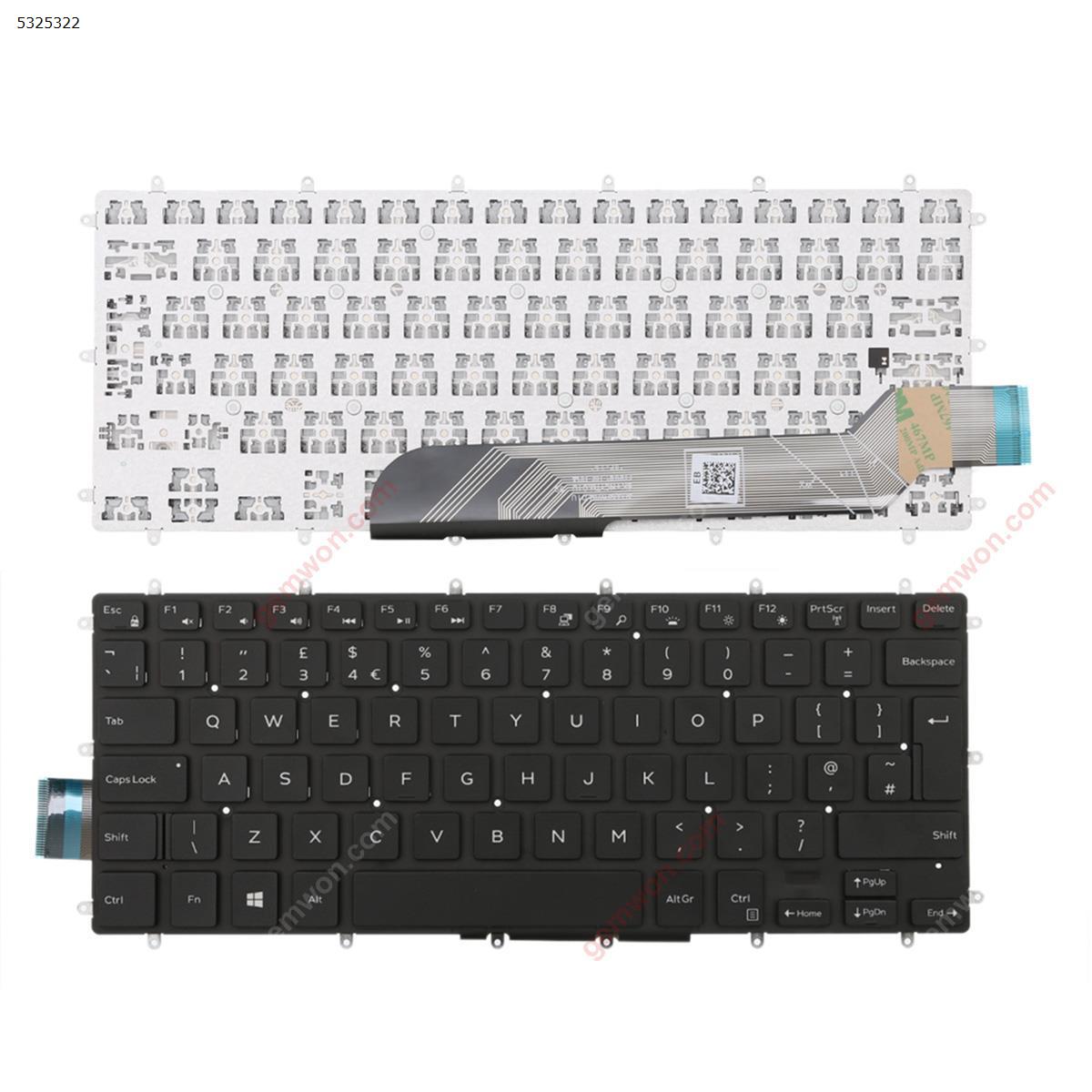 Picture of New Replacement Laptop Keyboard For DELL Inspiron Gaming 14 7466 BLACK (Without Frame,For Win8) Uk Layout