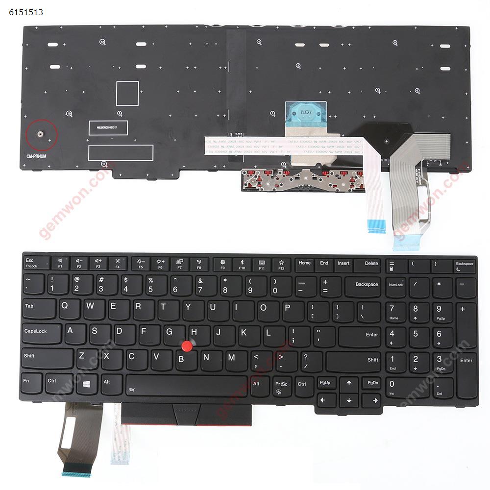 Picture of New Replacement Laptop Keyboard For IBM  E580  BLACK FRAME BLACK   (with point stick,Backlit,WIN8） US Layout