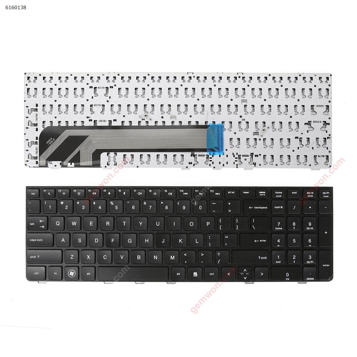 Picture of New Replacement Laptop Keyboard For HP Probook 4535S 4530S 4730S BLACK FRAME BLACK US Layout