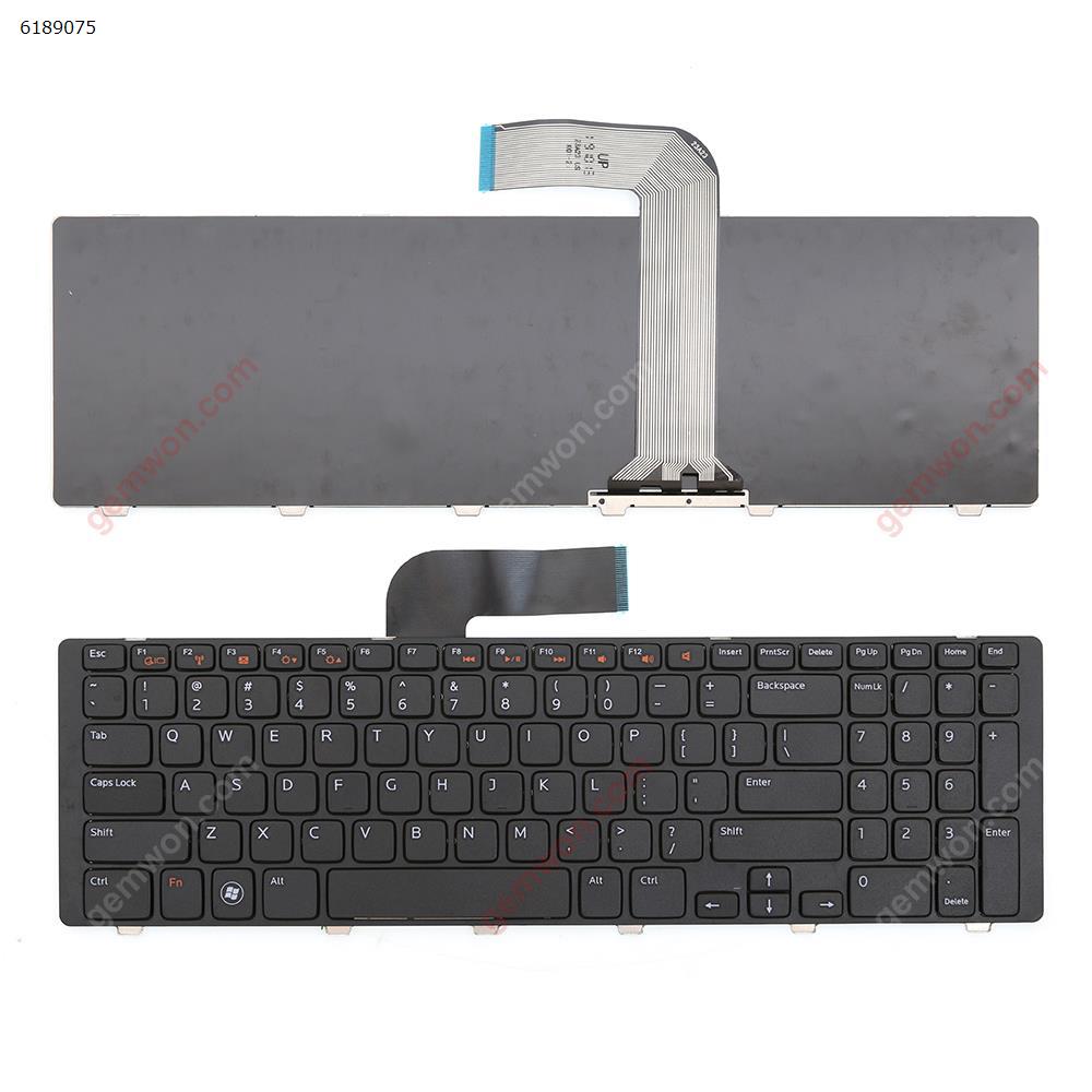Picture of New Replacement Laptop Keyboard For   DELL NEW Inspiron 17R N7110 BLACK FRAME BLACK（Wide border） US Layout
