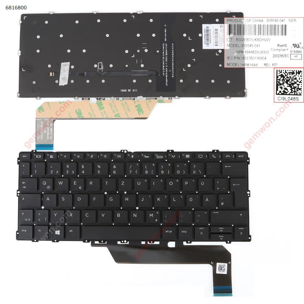 Picture of New Replacement Laptop Keyboard For HP EliteBook 1030 G2 x360 BLACK （With Backlit，Win8） GR Layout
