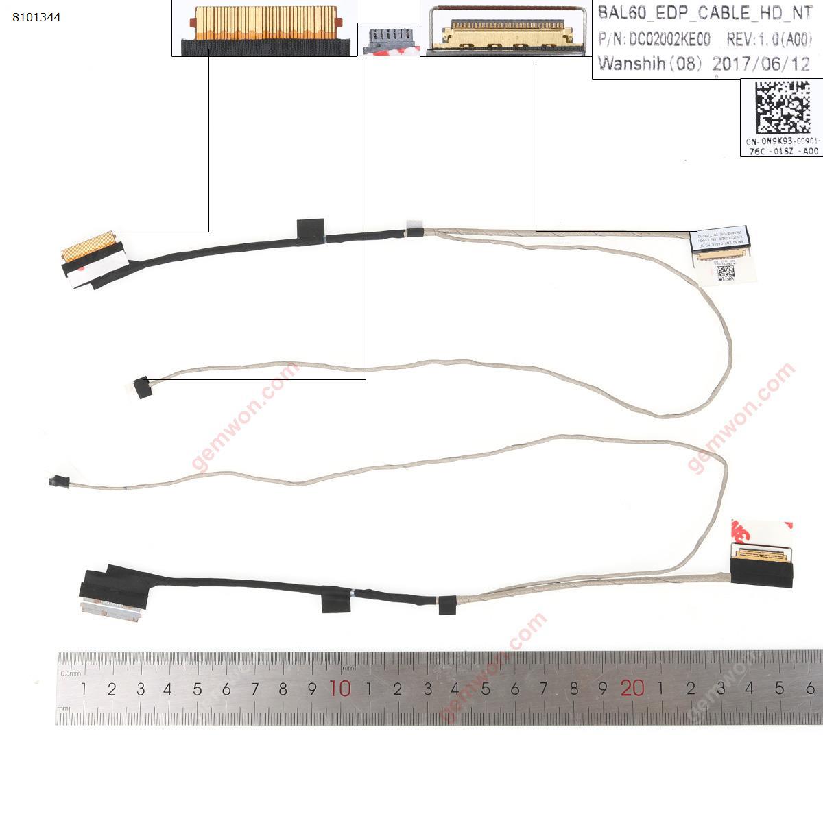 Picture of New LCD Display Screen Cable Replacement  For Dell14 5000 5468 N5468 I5468  DC02002KE00 0N9K93  ,ORG
