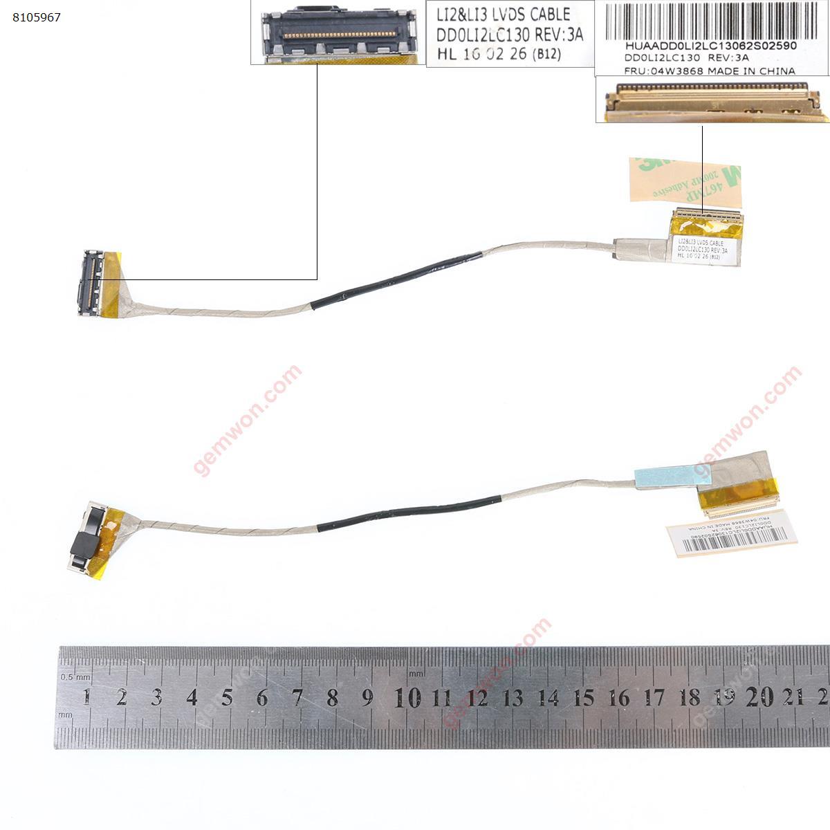 Picture of New LCD Display Screen Cable Replacement  For lenovo  Thinkpad X131E X140E E130 E135 E145  04W3868 DD0LI2IC130 ,ORG