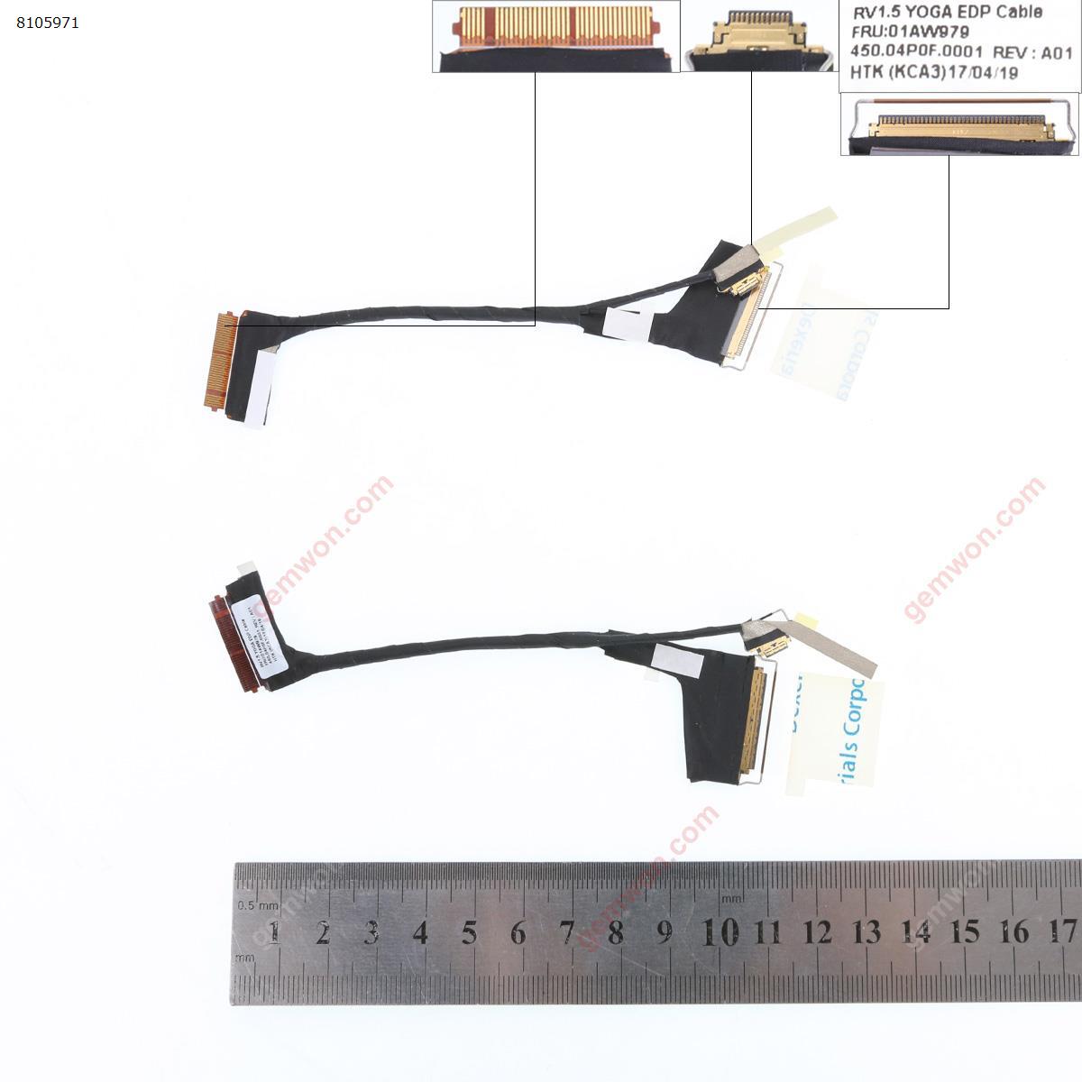 Picture of New LCD Display Screen Cable Replacement  For Lenovo  2016 THINKPAD yoga X1 4th 01AW979 450.04P0F.0001,ORG