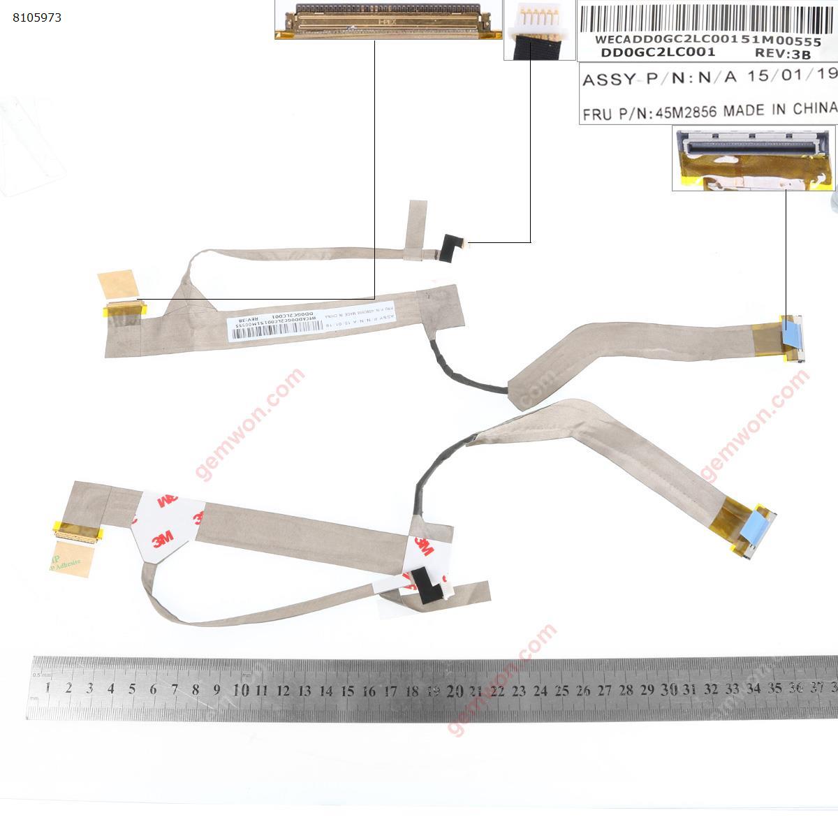 Picture of New LCD Display Screen Cable Replacement  For IBM  Lenovo Thinkpad sl410 sl410k sL412  dd0gc2lc001   45m2856,ORG