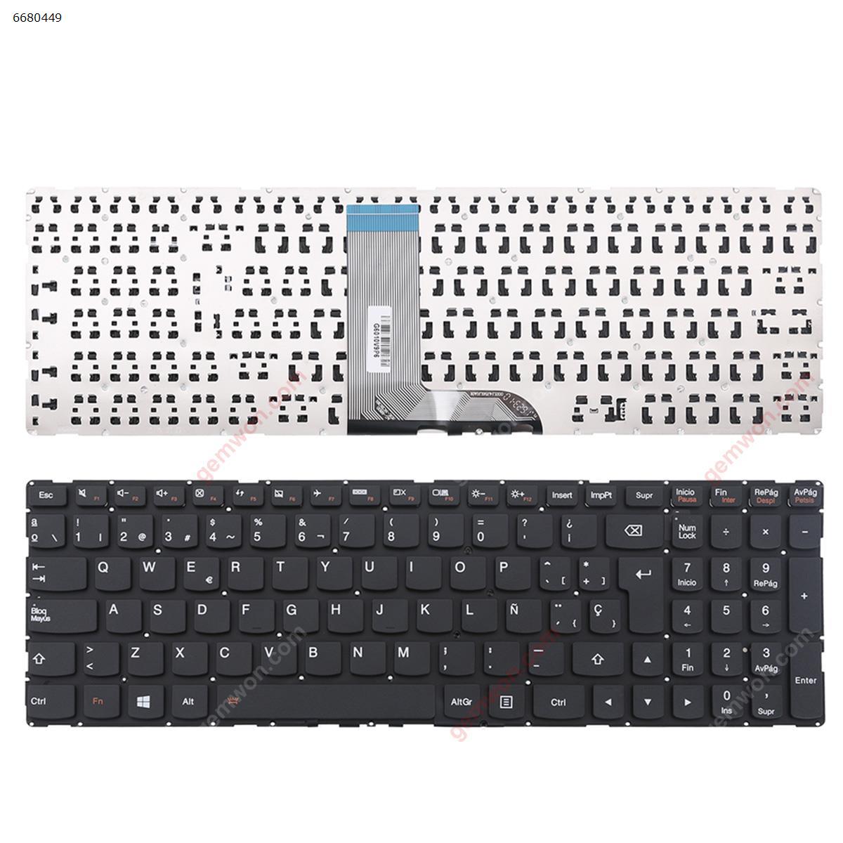 Picture of New Replacement Laptop Keyboard For Lenovo YOGA 500-15IBD 500-15IHW BLACK  ( Without FRAME ,For win8 ) SP Layout