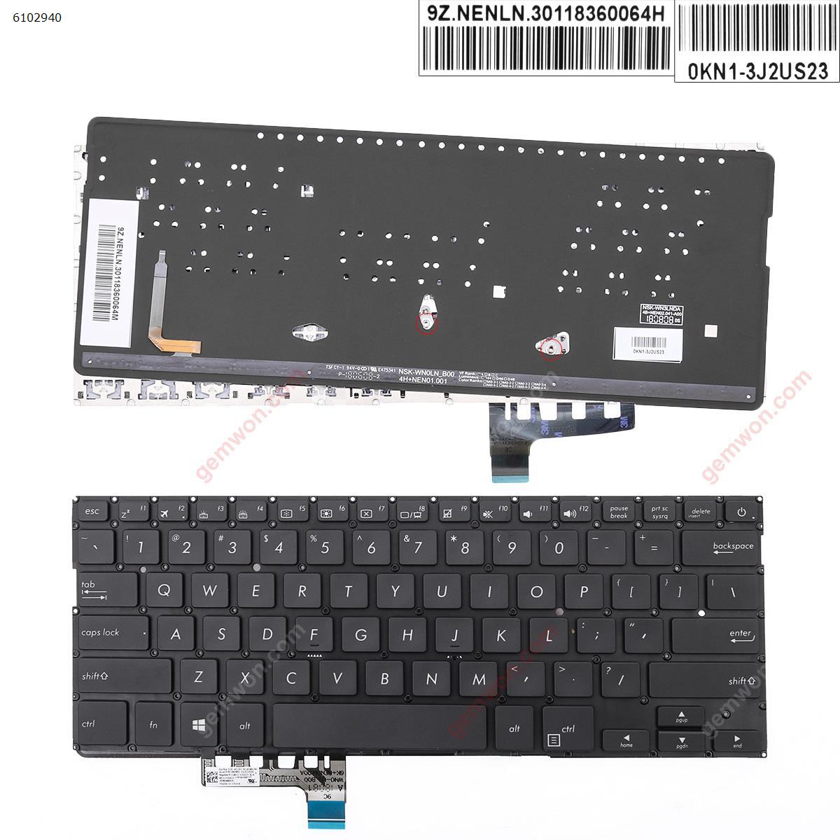 Picture of New Replacement Laptop Keyboard For ASUS Zenbook 13 UX331UAL BLACK Backlit win8 US Layout