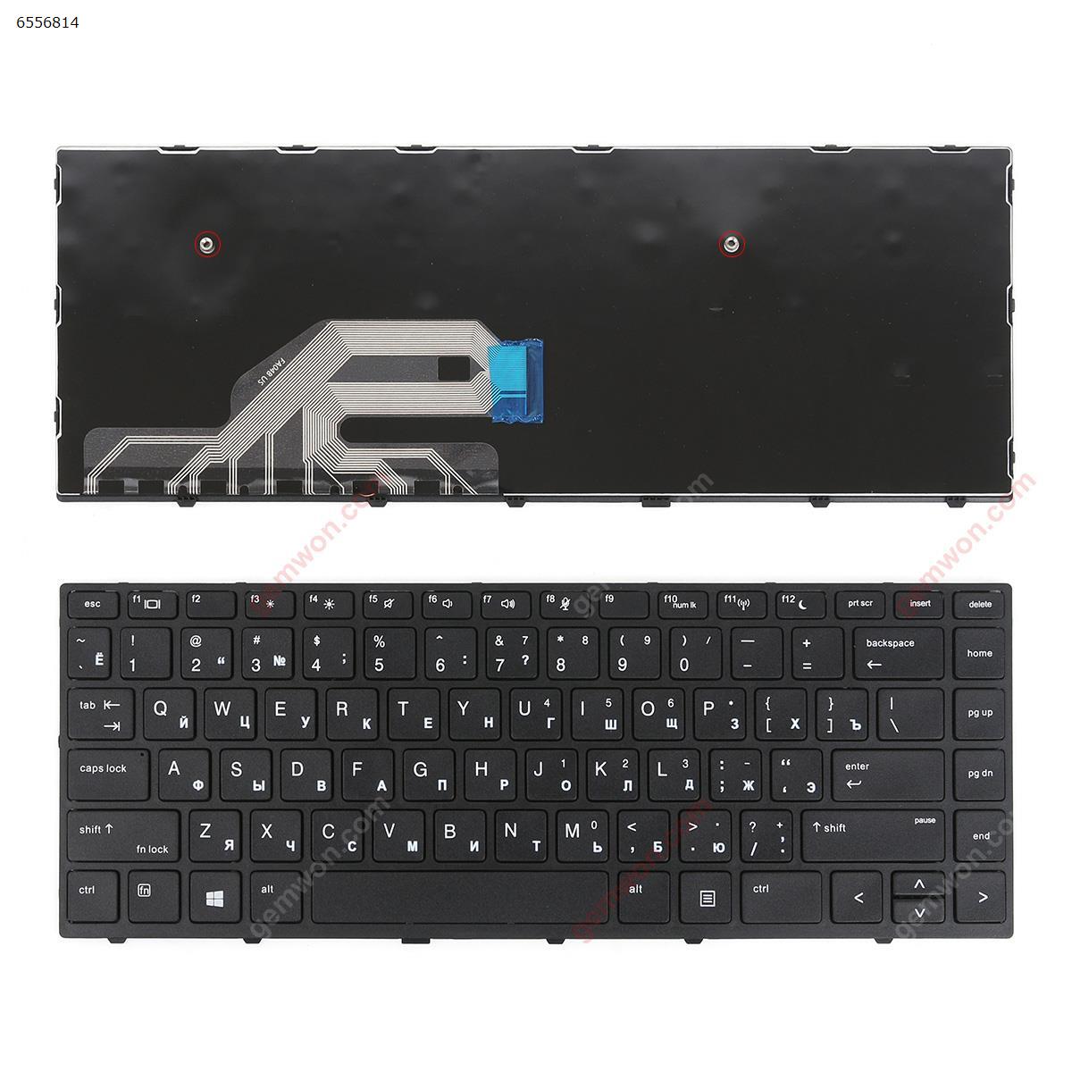 Picture of New Replacement Laptop Keyboard For HP Probook 430 G5 440 G5 445 G5 BLACK FRAME BLACK WIN8 OEM RU Layout