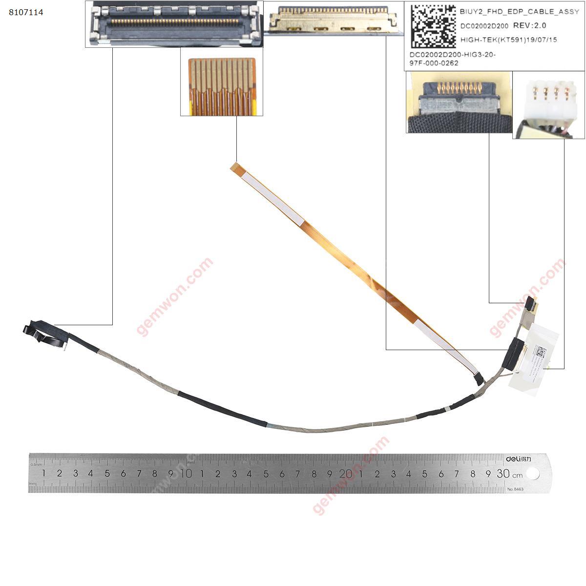 Picture of New LCD Display Screen Cable Replacement  For Lenovo Yoga 710 710-14 710-15 710-14IKB 710-14ISK 30Pin,ORG