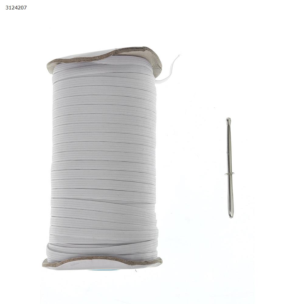 Picture of Sleeve elastic band black and white running horse narrow side elastic band polyester rubber band cuff elastic rope, white 200 yards