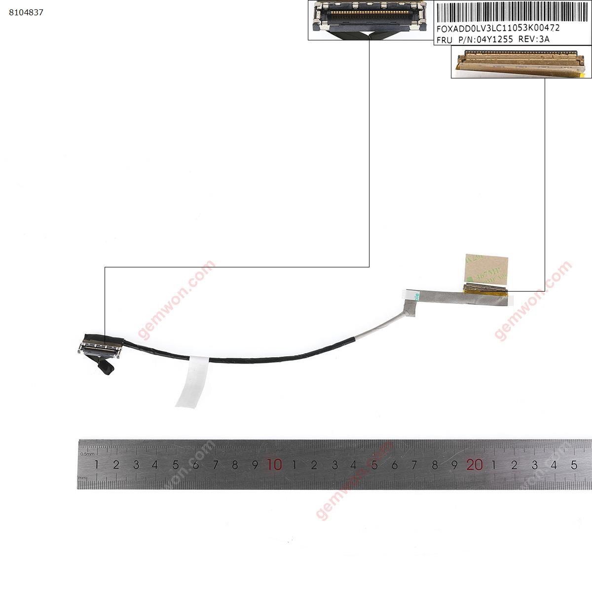 Picture of New LCD Display Screen Cable Replacement  For lenovo T430u v490 v490u  04y1255 dd0lv3lc110 ，ORG