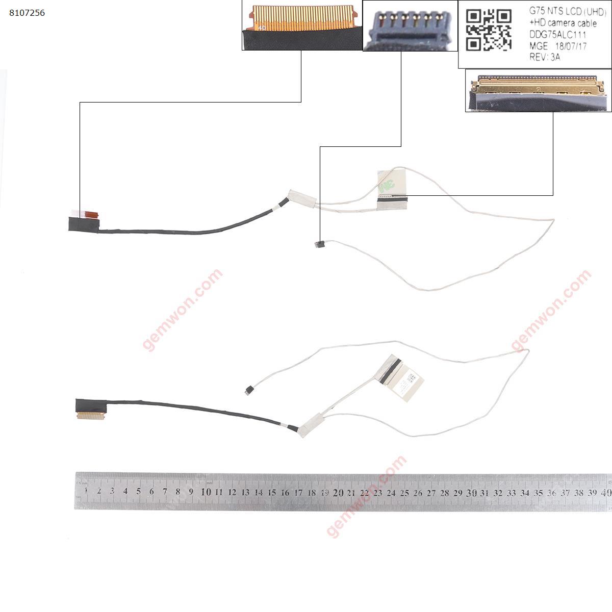 Picture of New LCD Display Screen Cable Replacement  For HP  15-cb075 15-cb073TX 15-cb006tx   ddg75alc111 40pin not touch ,ORG