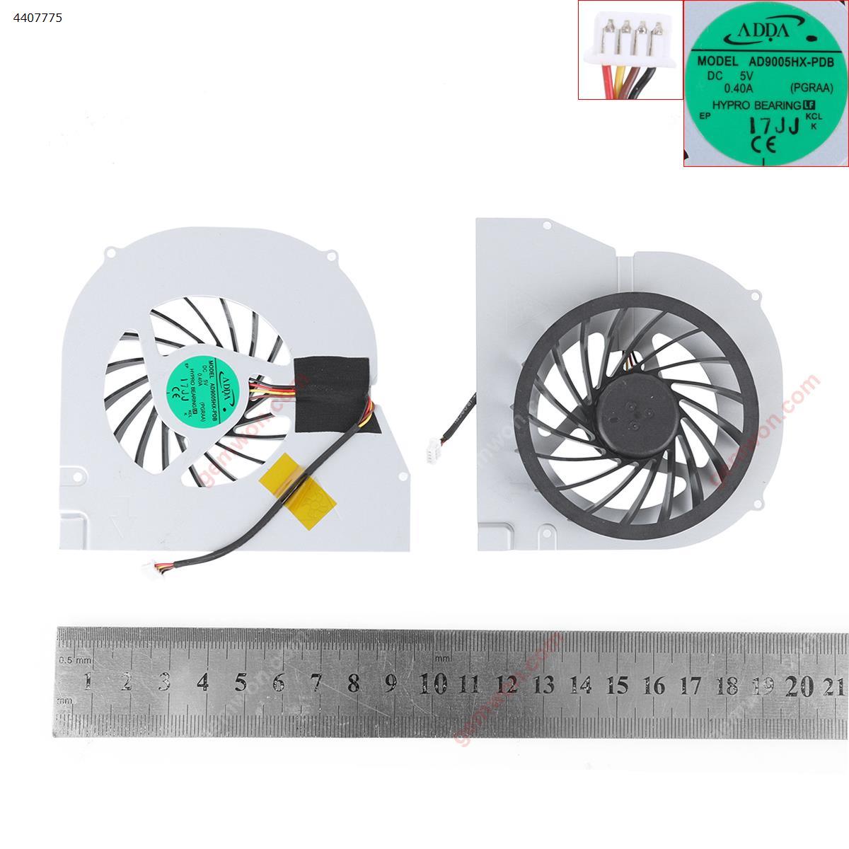 Picture of New Replacement CPU Cooling Fan For Toshiba Qosmio X775 X770(Original) AB5005UX-R03  AD9005HX-PD8 Layout