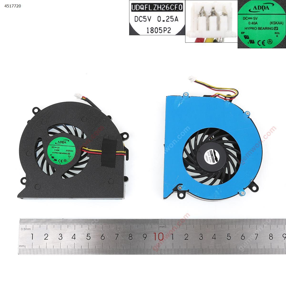 Picture of New Replacement CPU Cooling Fan For Acer Aspire 5520 5720 7720 7520Lenovo IdeaPad Y430 G430 K41 K42 E42 DELL Vostro 1710 1720(OEM) AB7805HX-EB3(DC 5V 0.40A)   GB0507PGV1-A Layout