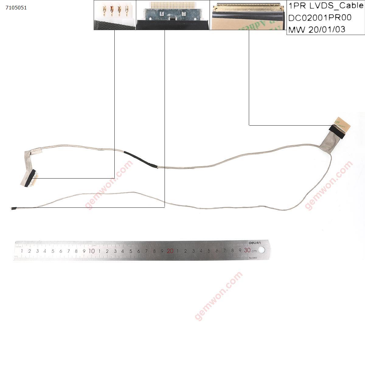 Picture of New LCD Display Screen Cable Replacement  For LENOVO G500 G505 G510(For Discrete Video card )，OEM