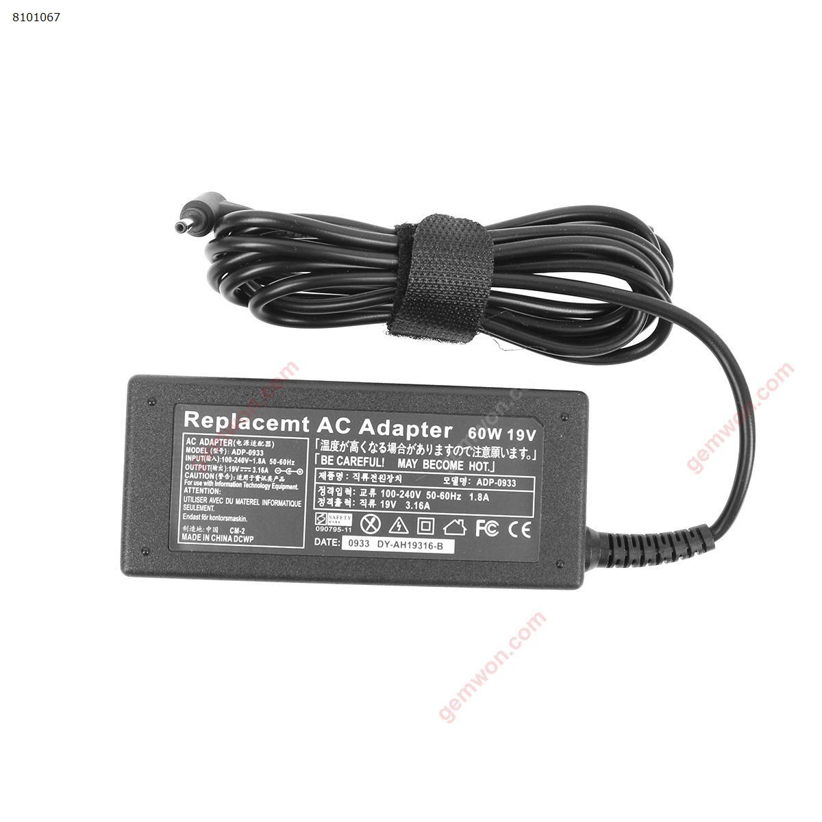 Picture of Samsung 19V 3.16A 60W Φ3.0x1.1mm ( Quality : A+ )