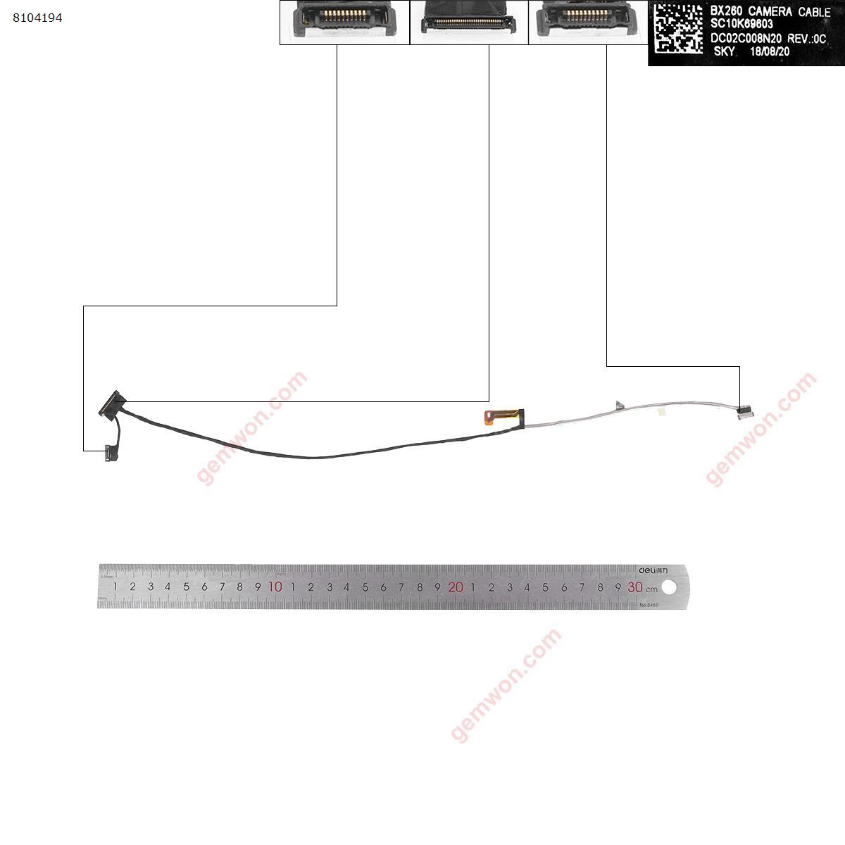 Picture of New LCD Display Screen Cable Replacement  For Thinkpad X230S X240 X240S X250 X260 X270  DC02001KX00，ORG