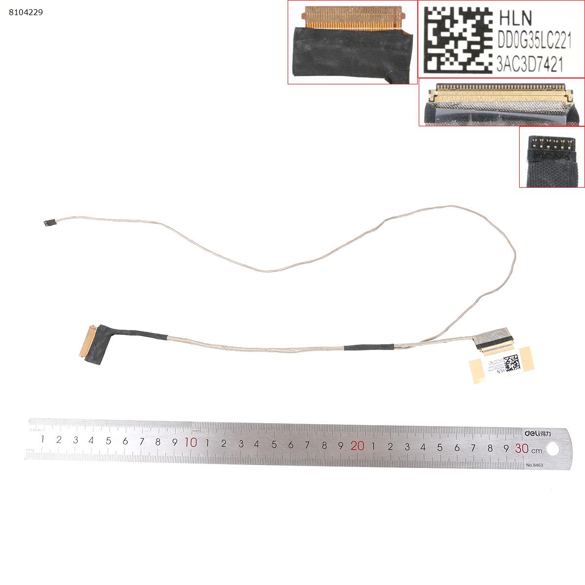 Picture of New LCD Display Screen Cable Replacement  For HP 15-ax219tx 15-ax253tx 240tx 225tx 15-bc216tx q173,40pin，ORG