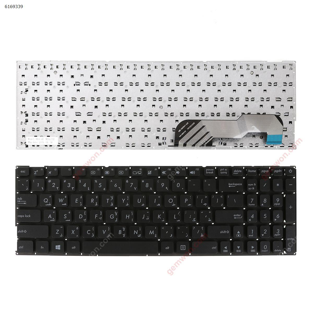 Picture of New Replacement Laptop Keyboard For ASUS X541 BLACK(without FRAME)win8 AR Layout