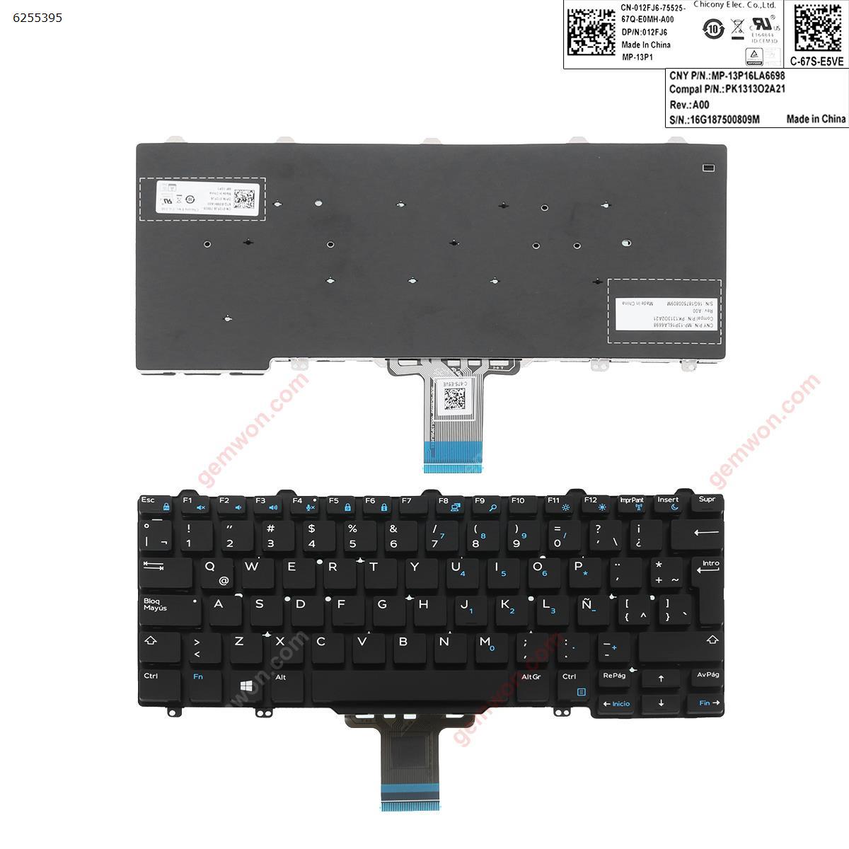 Picture of New Replacement Laptop Keyboard For DELL Latitude E7250 BLACK (For Win8) LA Layout